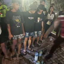 Gelar Patroli Malam, Personel KRYD Polres Barsel Amankan Sekelompok Remaja Pesta Miras