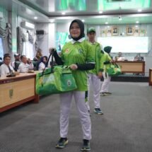 KONI Balangan Resmi Luncurkan Atribut Kontingen untuk Porprov Kalsel 2025