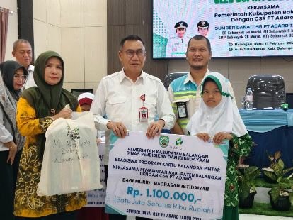 Pemkab Balangan Salurkan Beasiswa KBP untuk 126 Siswa dari CSR PT Adaro